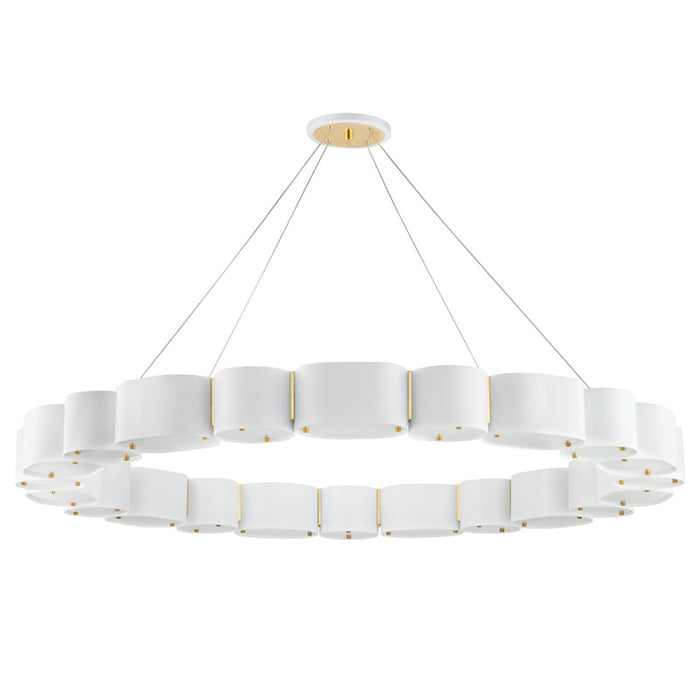 Corbett Lighting - 393-50-SWH/VB - 22 Light Chandelier - Opal - Soft White/Vintage Brass