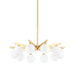 Corbett Lighting - 402-10-VB - Ten Light Chandelier - Astra - Vintage Brass