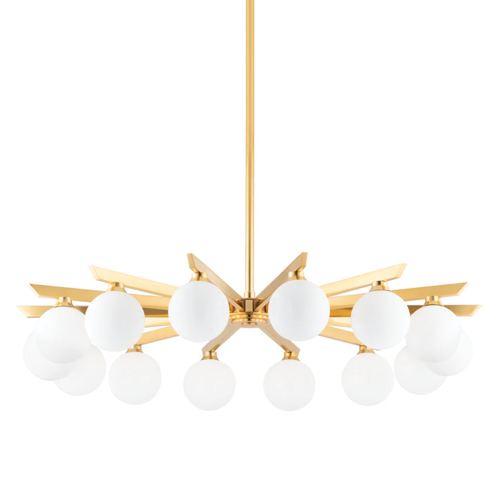 Corbett Lighting - 402-14-VB - 14 Light Chandelier - Astra - Vintage Brass