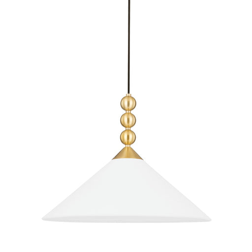 Mitzi - H682701-AGB - One Light Pendant - Sang - Aged Brass