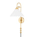Mitzi - HL682201-AGB - One Light Wall Sconce - Sang - Aged Brass