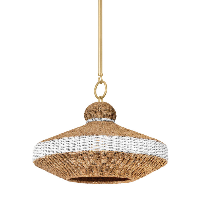 Hudson Valley - 1820-VGL - One Light Pendant - Bethel - Vintage Gold Leaf
