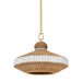 Hudson Valley - 1820-VGL - One Light Pendant - Bethel - Vintage Gold Leaf