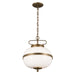 Kichler - 52478CHZ - Two Light Pendant - Opal - Character Bronze