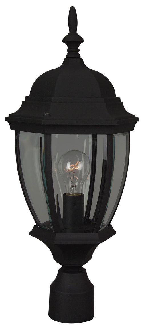 Craftmade - Z285-TB - One Light Post Mount - Bent Glass Cast - Textured Black