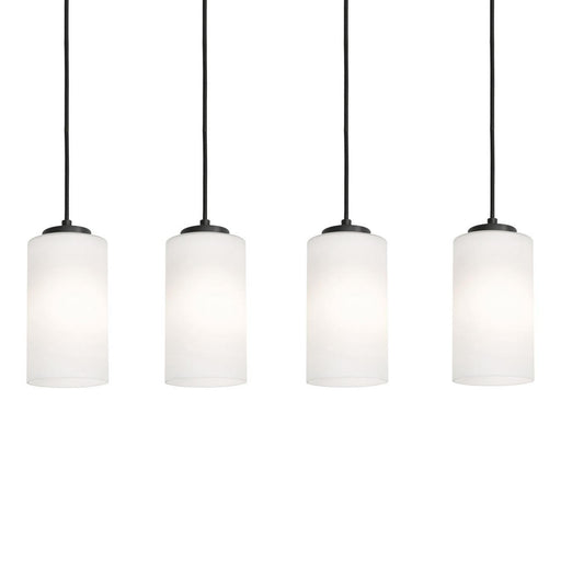 AFX Lighting - LEOP04MBBKLNR4 - Four Light Linear Pendant - Leo - Black