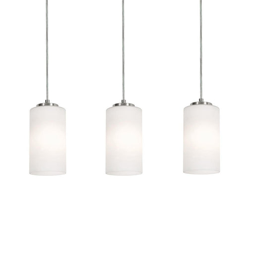 AFX Lighting - LEOP04MBSNLNR3 - Three Light Linear Pendant - Leo - Satin Nickel