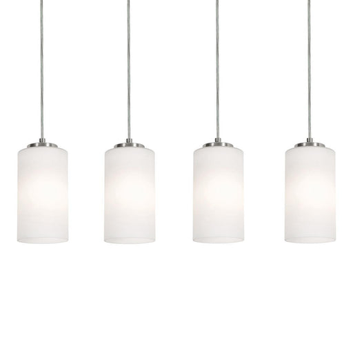 AFX Lighting - LEOP04MBSNLNR4 - Four Light Linear Pendant - Leo - Satin Nickel