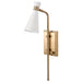 Nuvo Lighting - 60-7396 - One Light Wall Sconce - Prospect - Matte White / Burnished Brass