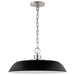 Nuvo Lighting - 60-7485 - One Light Pendant - Colony - Matte Black / Polished Nickel