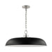 Nuvo Lighting - 60-7488 - One Light Pendant - Colony - Matte Black / Polished Nickel