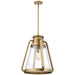 Nuvo Lighting - 60-7564 - One Light Pendant - Everett - Natural Brass