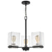 Nuvo Lighting - 60-7655 - Three Light Chandelier - Crossroads - Matte Black