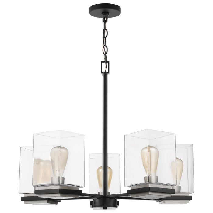 Nuvo Lighting - 60-7656 - Five Light Chandelier - Crossroads - Matte Black