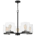 Nuvo Lighting - 60-7656 - Five Light Chandelier - Crossroads - Matte Black