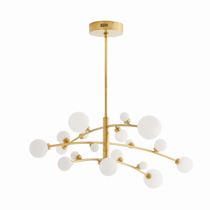 Arteriors - 89481 - LED Chandelier - Maser - Antique Brass