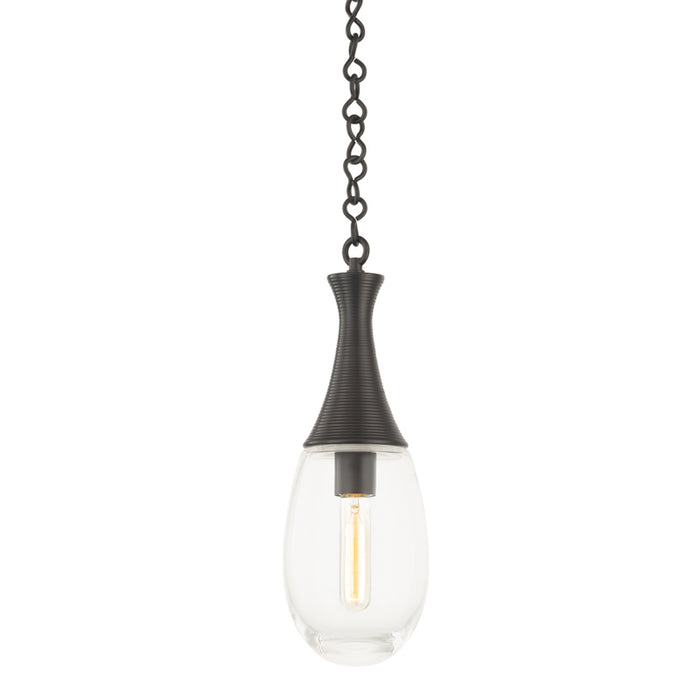 Hudson Valley - 3936-BBR - One Light Pendant - Southold - Black Brass