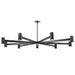 Hudson Valley - 9164-BBR - LED Chandelier - Predock - Black Brass