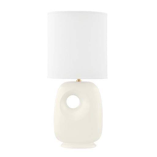 Hudson Valley - L1506-AGB/CSI - One Light Table Lamp - Harbor Park - Aged Brass/Satin Ivory