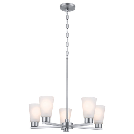 Kichler - 52436NI - Five Light Chandelier - Stamos - Brushed Nickel