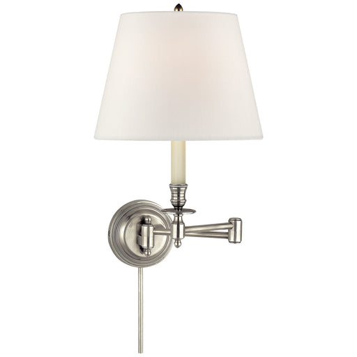 Visual Comfort Signature - S 2010AN-L - One Light Swing Arm Wall Sconce - Candle Stick - Antique Nickel