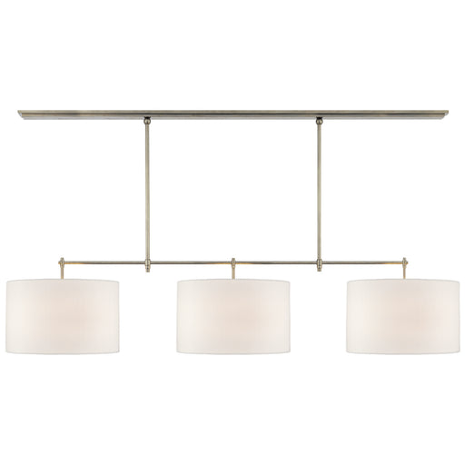 Visual Comfort Signature - TOB 5005AN-L - Three Light Billiard Pendant - Bryant - Antique Nickel