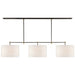 Visual Comfort Signature - TOB 5005BZ/HAB-L - Three Light Billiard Pendant - Bryant - Bronze and Hand-Rubbed Antique Brass