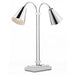 Currey and Company - 6000-0783 - Two Light Desk Lamp - Symmetry - Polished Nickel