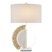 Currey and Company - 6000-0796 - One Light Table Lamp - Jamie Beckwith - White/Sandstone/Natural