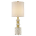 Currey and Company - 6000-0809 - One Light Table Lamp - Goletta - Beige/Antique Brass