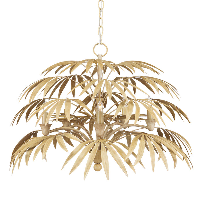 Currey and Company - 9000-0930 - Five Light Chandelier - Calliope - Coco Cream