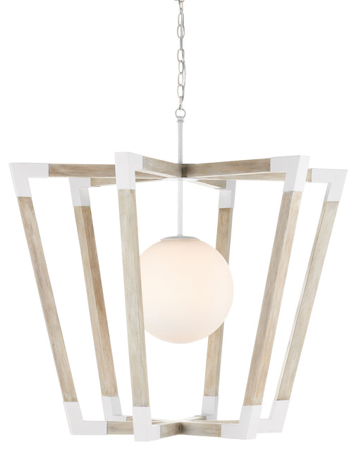 Currey and Company - 9000-0957 - One Light Pendant - Bastian - Sugar White/Sandstone