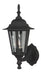 Craftmade - Z150-TB - One Light Wall Mount - Straight Glass Cast - Textured Black