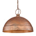 Golden - 0318-L VC - One Light Pendant - Lincoln - Vintage Copper