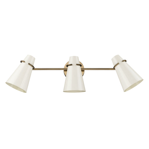 Golden - 2122-BA3 MBS-GE - Three Light Bath Vanity - Reeva - Modern Brass