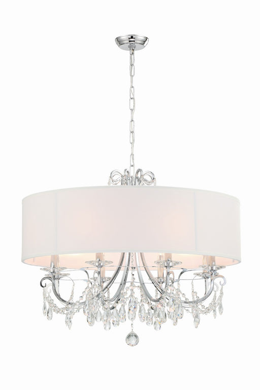 Crystorama - 6628-CH-CL-MWP - Eight Light Chandelier - Othello - Polished Chrome