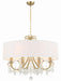 Crystorama - 6628-VG-CL-MWP - Eight Light Chandelier - Othello - Vibrant Gold