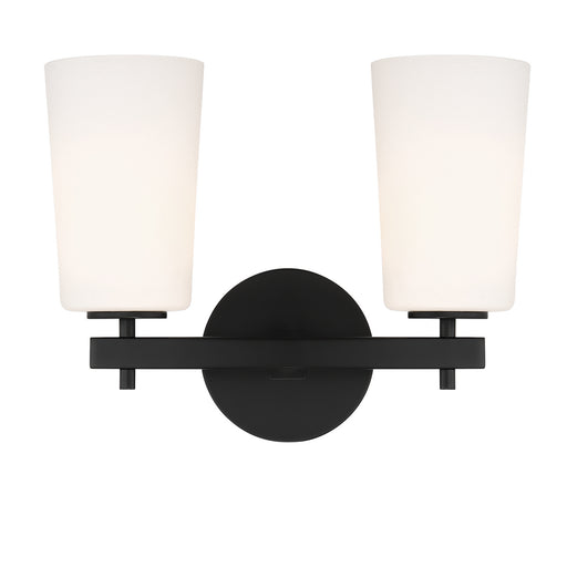 Crystorama - COL-102-BK - Two Light Wall Sconce - Colton - Black