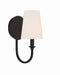 Crystorama - PAY-921-BF - One Light Wall Sconce - Payton - Black Forged