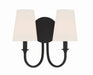 Crystorama - PAY-922-BF - Two Light Wall Sconce - Payton - Black Forged