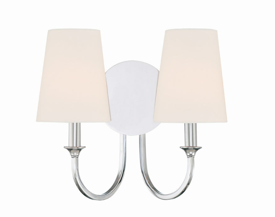 Crystorama - PAY-922-CH - Two Light Wall Sconce - Payton - Polished Chrome