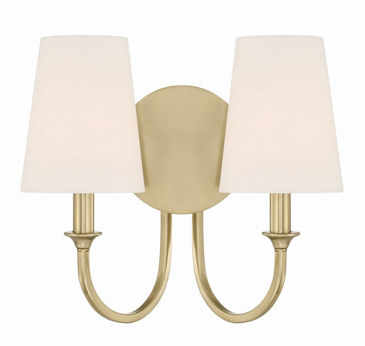 Crystorama - PAY-922-VG - Two Light Wall Sconce - Payton - Vibrant Gold