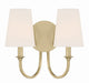 Crystorama - PAY-922-VG - Two Light Wall Sconce - Payton - Vibrant Gold