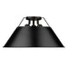 Golden - 3306-3FM BLK-BLK - Three Light Flush Mount - Orwell BLK - Matte Black