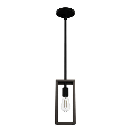 Hunter - 19769 - One Light Mini Pendant - Squire Manor - Matte Black