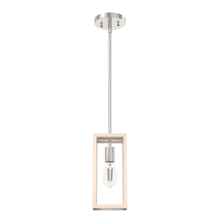 Hunter - 19770 - One Light Mini Pendant - Squire Manor - Brushed Nickel