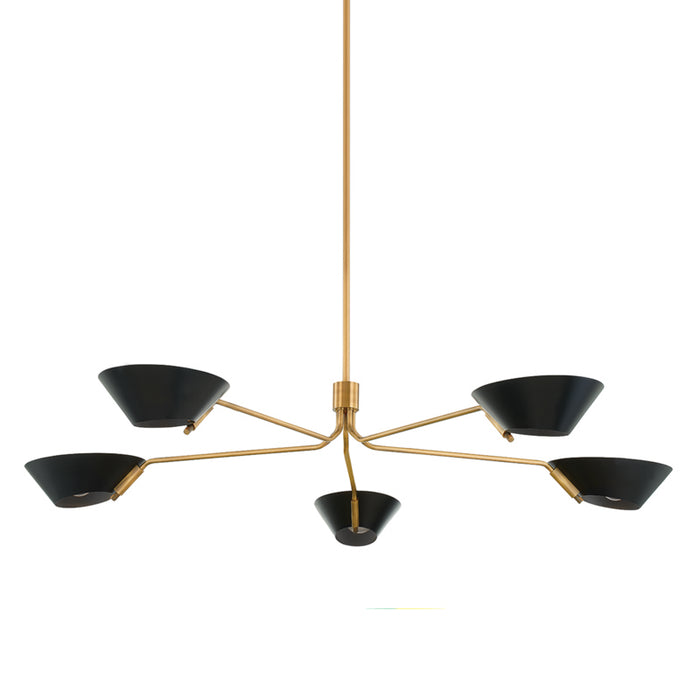 Troy Lighting - F8163-PBR/SBK - Five Light Chandelier - Sacramento