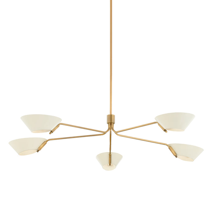 Troy Lighting - F8163-PBR/SSD - Five Light Chandelier - Sacramento