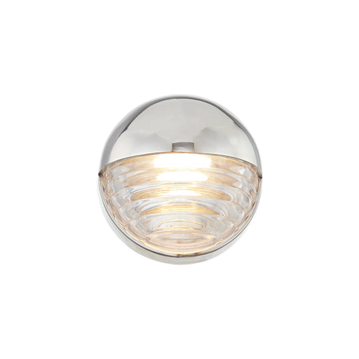 Alora - WV330106PNCR - LED Vanity - Palais - Polished Nickel/Ribbed Glass
