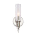 Alora - WV335103PNCR - One Light Vanity - Torres - Polished Nickel/Ribbed Glass